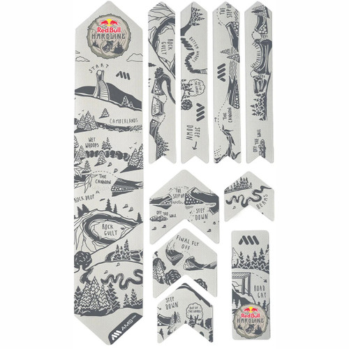 All Mountain Style Frame Guard Extra - Red Bull Hardline Dark Grey