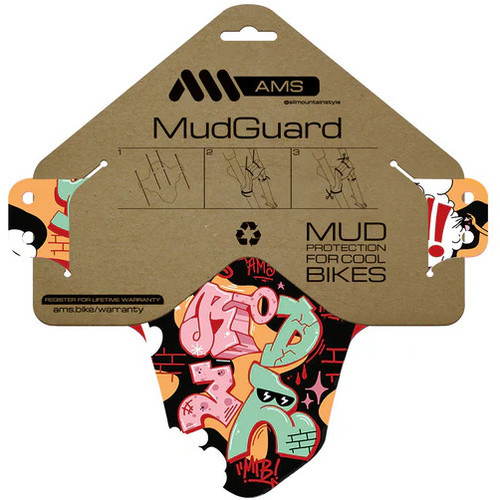 All Mountain Style Mud Guard - Born To Be Rider Red