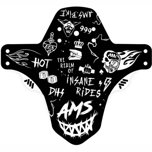 All Mountain Style Mud Guard - Hell Gang White