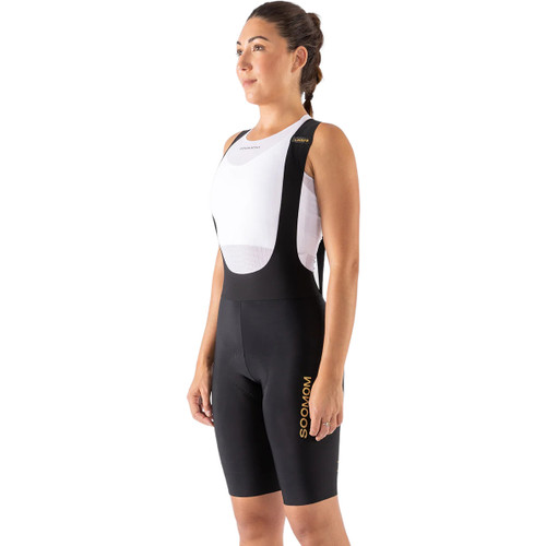 Soomom Womens Race LAB//S HemTrim Bib Shorts - Black
