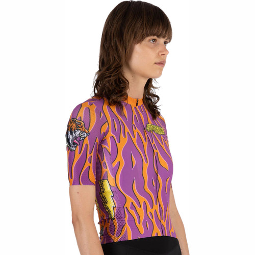 Soomom X Mulga Women's Art Series Jersey - Tiger Storm