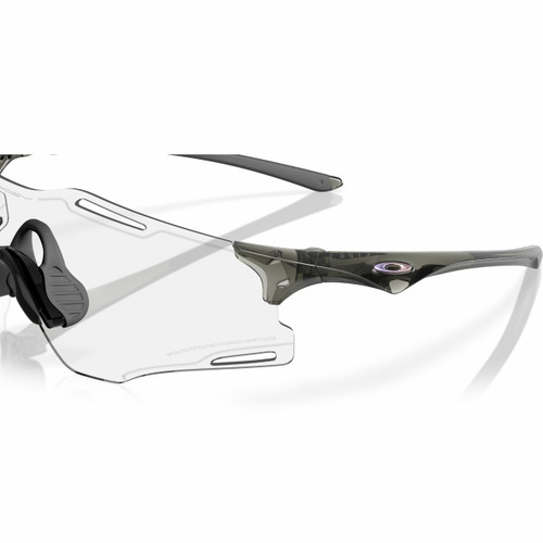 Oakley Cybr Zero Black W/ Clear To Black Iridium Photochromic Lens