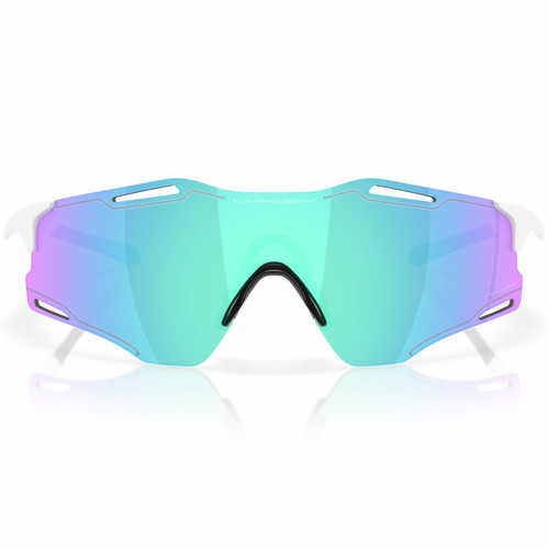 Oakley Cybr Zero White W/ Prizm Sapphire Lens