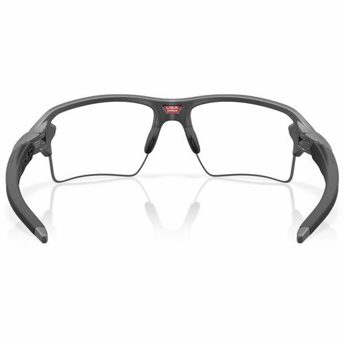 Oakley Flak 2.0 XXL Steal Grey W/ Clear To Black Iridium Photochromic Lens