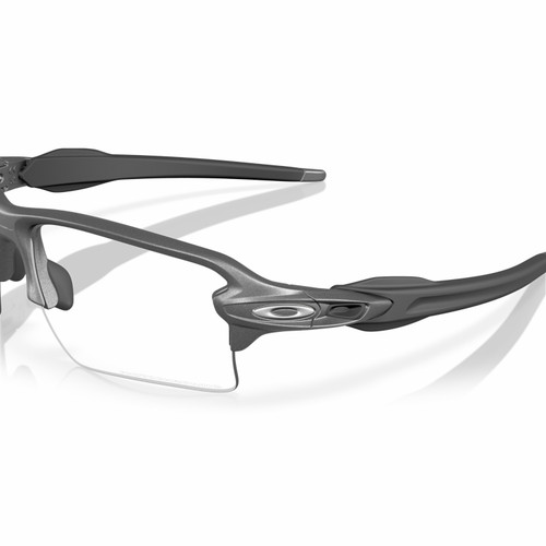 Oakley Flak 2.0 XXL Steal Grey W/ Clear To Black Iridium Photochromic Lens