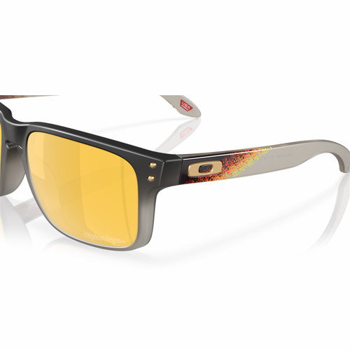 Oakley Holbrook Black Fade W/ Prizm 24K Polarized Lens Troy Lee Designs Collection