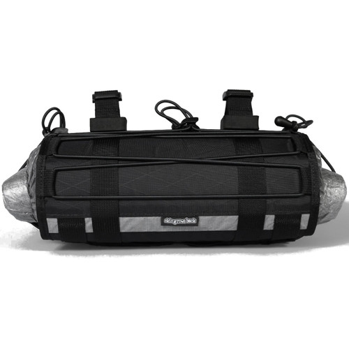 skingrowsback Overnighter Racing Handlebar Bag 6L - Black/Silver