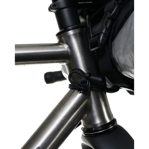 skingrowsback Overnighter Racing Handlebar Bag 6L - Black/Silver
