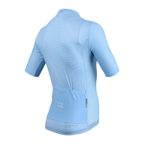 Caffeine and Cranks Cerulean Topo Jersey Mens Caffeine and Cranks Cerulean Topo Jersey Mens
