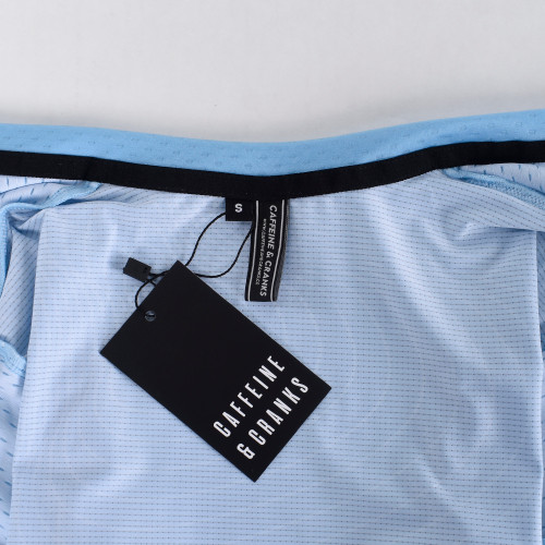 Caffeine and Cranks Cerulean Topo Jersey Womens