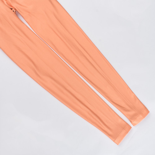 Caffeine and Cranks Core Thermal Jersey Orange Womens