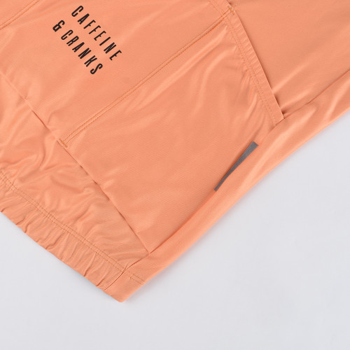 Caffeine and Cranks Core Thermal Jersey Orange Womens