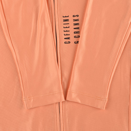 Caffeine and Cranks Core Thermal Jersey Orange Womens