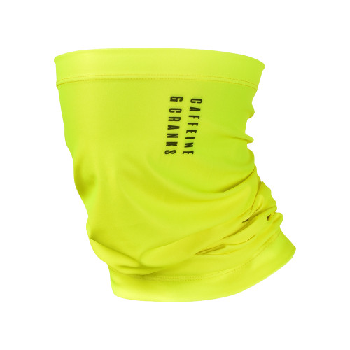 Caffeine and Cranks Neck Warmer Yellow (Fluro)
