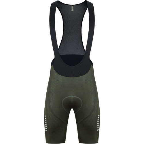 Caffeine and Cranks Pinnacle Bib Shorts Olive Mens