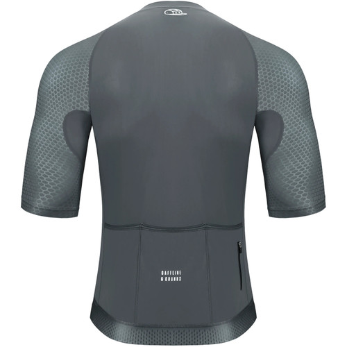 Caffeine and Cranks Pinnacle Jersey Slate Mens