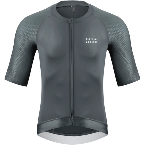 Caffeine and Cranks Pinnacle Jersey Slate Mens