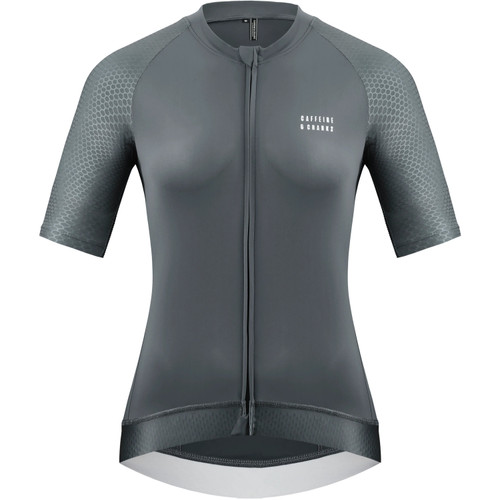 Caffeine and Cranks Pinnacle Jersey Slate Womens
