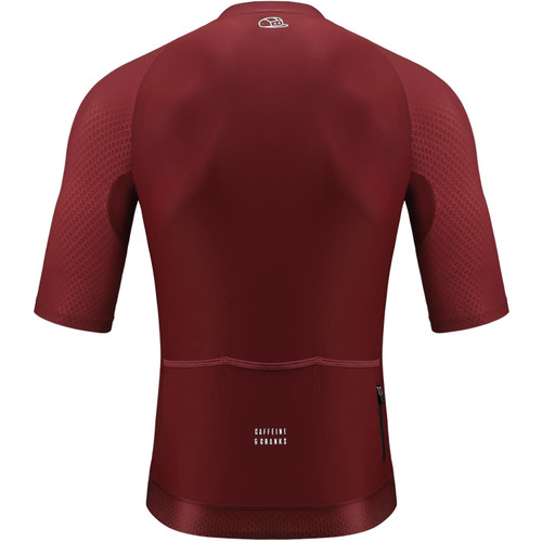 Caffeine and Cranks Pinnacle Jersey Wine Mens