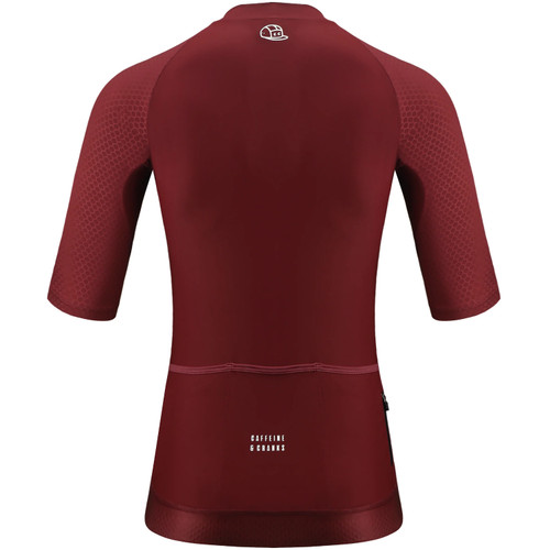 Caffeine and Cranks Pinnacle Jersey Wine Womens