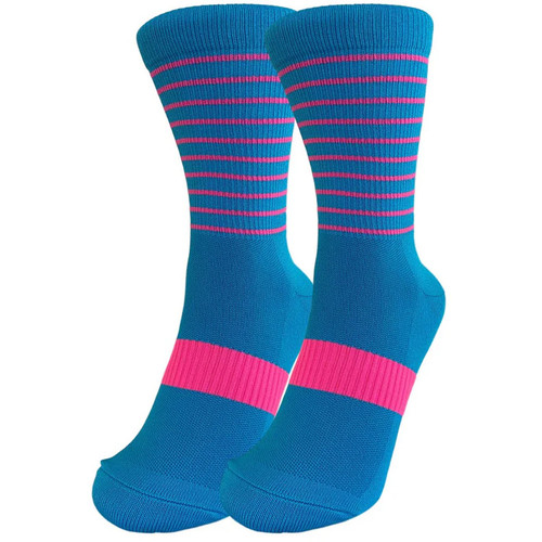 Zeffz Breton Socks Electric Blue/Pink