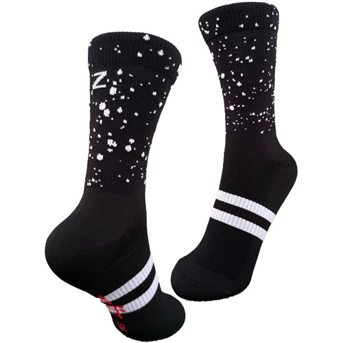 Zeffz Socks Black/White Speckle