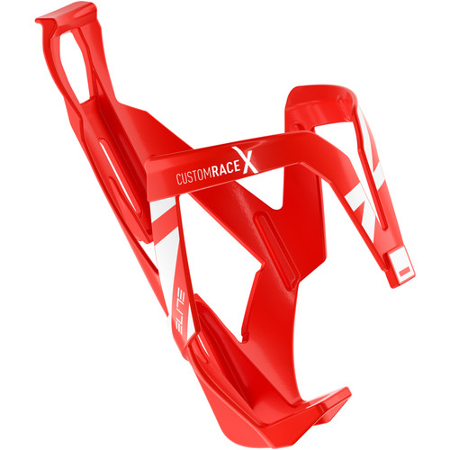 Elite Custom Race X Red Glossy White Bottle Cage Elite Custom Race X Red Glossy White Bottle Cage