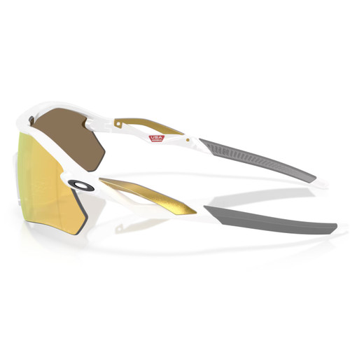 Oakley Radar Plate Polished White w/Prizm 24K Polarized