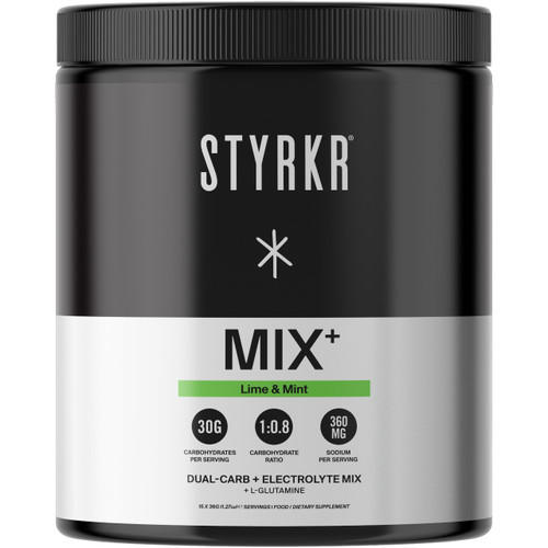 Styrkr Mix+ Lime Mint Dual-Carb & Electrolyte Mix 537g Styrkr Mix+ Lime Mint Dual-Carb & Electrolyte Mix 537g