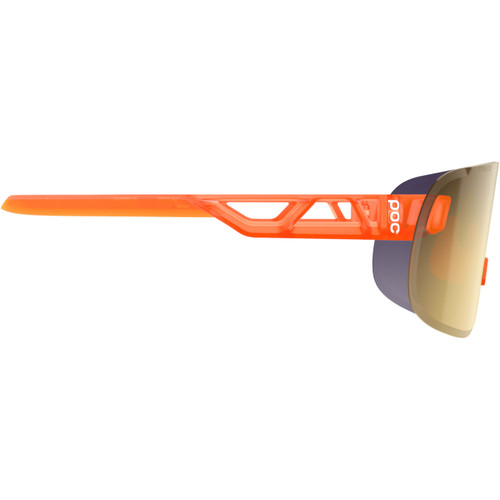 POC Elicit Glasses Fluo. Orange Translucent/Clarity Road/Partly Sunny Gold Lens