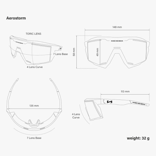 Scicon Aerostorm Smoke Black + Rx Optical Insert Sunglasses Scicon Aerostorm Smoke Black + Rx Optical Insert Sunglasses
