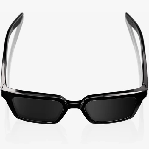 100% Erba Sunglasses Polished Black Black Mirror