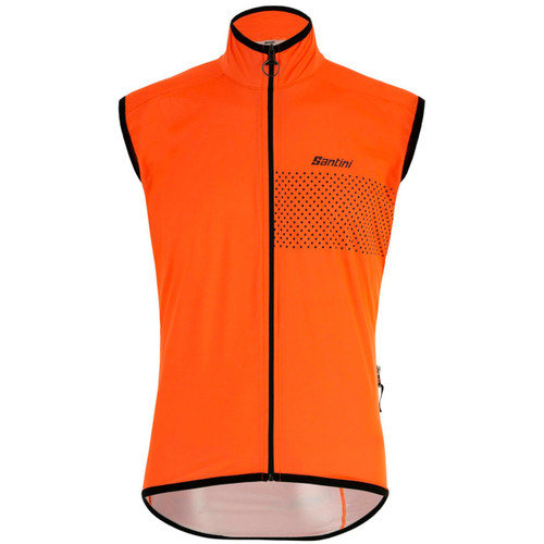 Santini SMS Guard Nimbus Rain Vest Fluro Orange