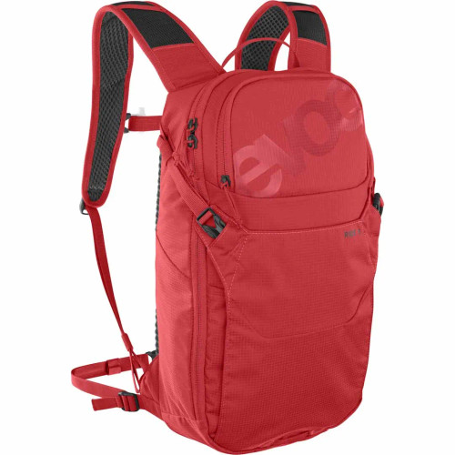 Red backpack with gloss logos Red backpack with gloss logos