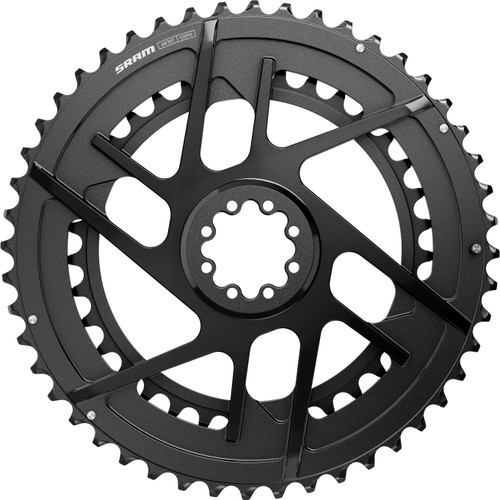 SRAM Red AXS E1 50/37T 12 Speed Chainring Set Black/Silver - Bikebug
