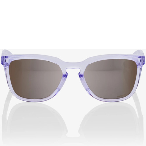 100% Hudson Sunglasses Polished Translucent Lavender (HiPER Silver Mirror Lens)