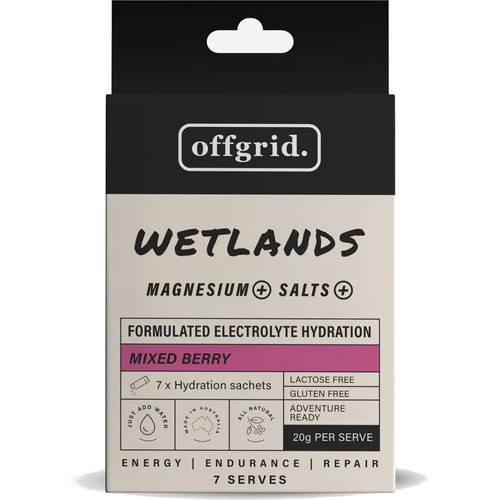 Offgrid Wetlands Hydration Drink Mixed Berry 7 serves