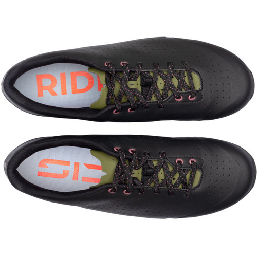 Sidi Asper Lace Gravel Shoes Black/Olive Green