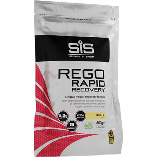 SIS REGO Rapid Recovery Resealable Pouch Vanilla 500g SIS REGO Rapid Recovery Resealable Pouch Vanilla 500g