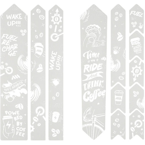 All Mountain Style Gravel/Road Guard - Coffee/White