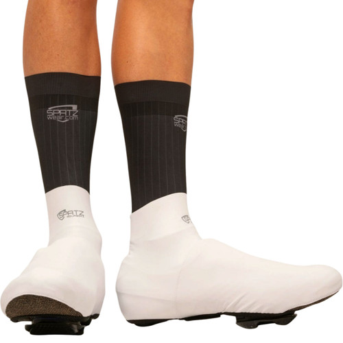 SpatzWear Aquasokz Low Aero Shoe Covers White