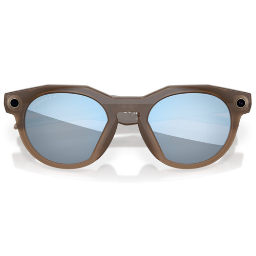 Oakley Meta HSTN Brown Smoke with Prizm Deep Water Polarised Lens