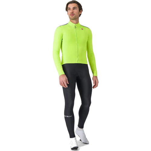Castelli Puro 4 LS Jersey Electric Lime