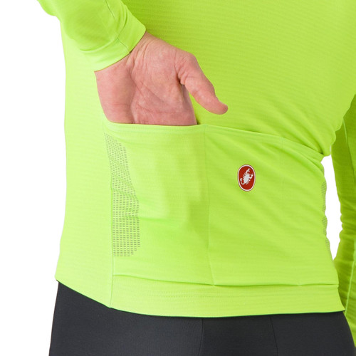 Castelli Puro 4 LS Jersey Electric Lime