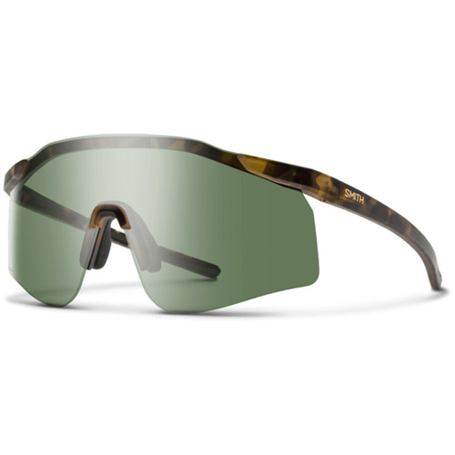 Smith Defy Sunglasses Matte Vintage Tortoise W/ ChromaPop Grey Green Lens
