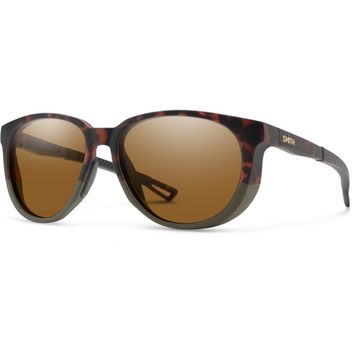 Smith Seeker Sunglasses AK Matte Forest Tortoise W/ ChromaPop Polarized Brown Lens