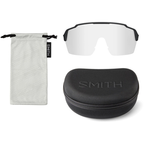 Smith Shift Split Mag Sunglasses Black W/ ChromaPop Red Mirror Lens