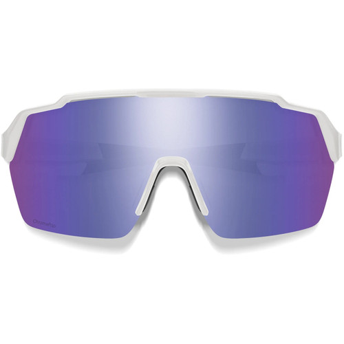 Smith Shift Split Mag Sunglasses White W/ ChromaPop Violet Mirror Lens