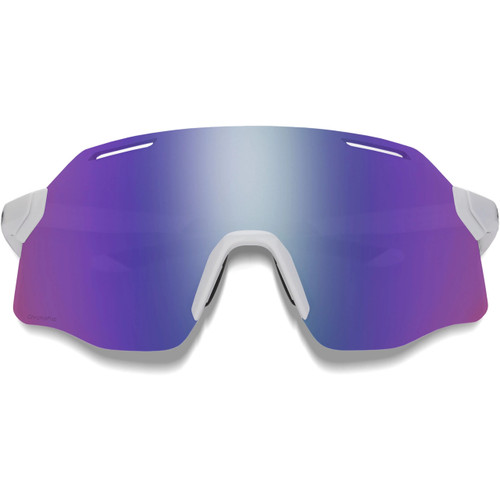 Smith Vert Sunglasses White W/ ChromaPop Violet Mirror Lens