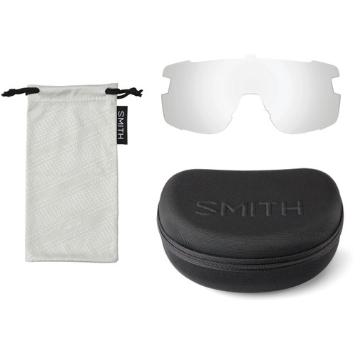 Smith Wildcat Sunglasses Matte Black W/ ChromaPop Low Light Rose Blue Mirror Lens